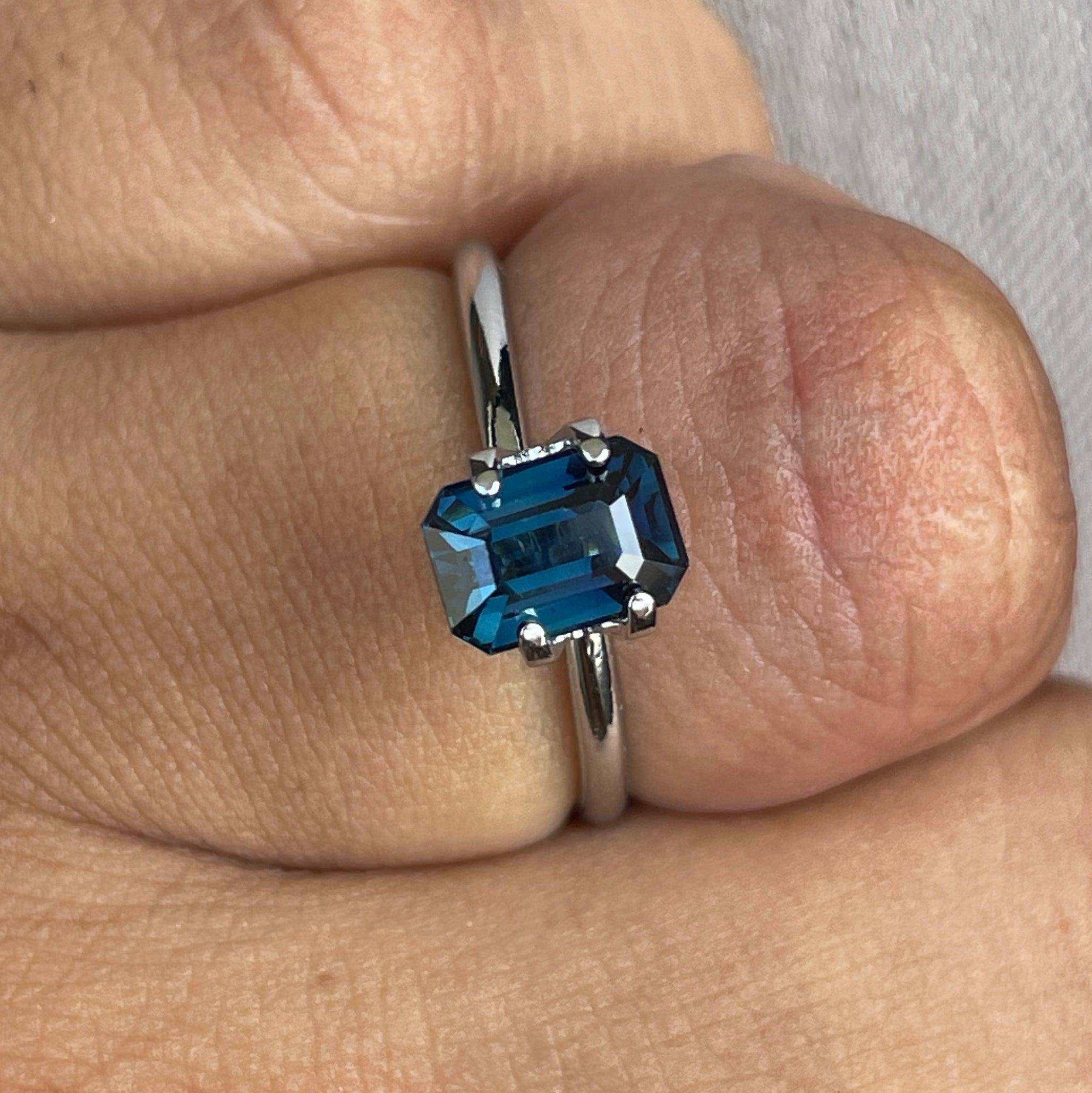 teal sapphire engagement rings