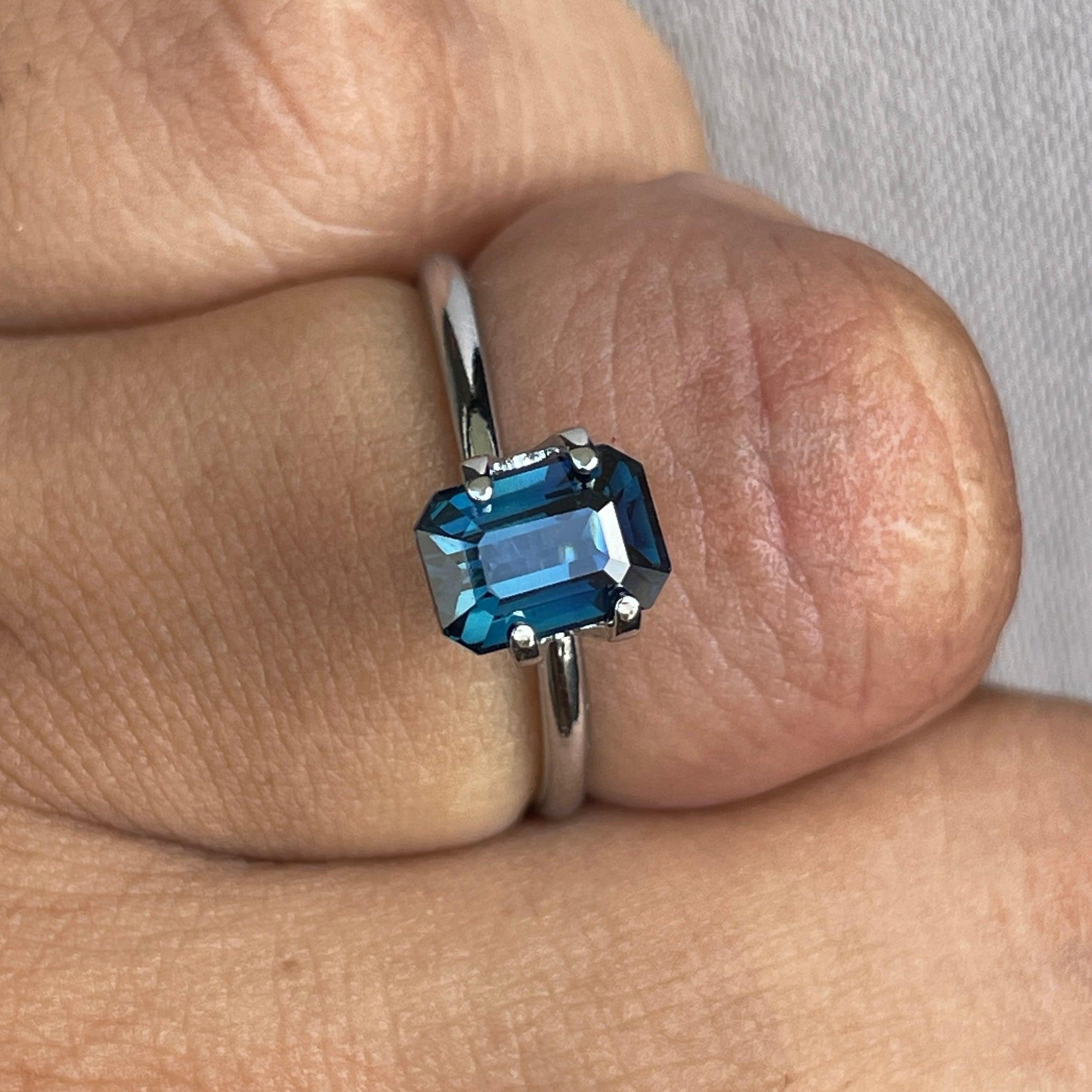 teal sapphire engagement rings