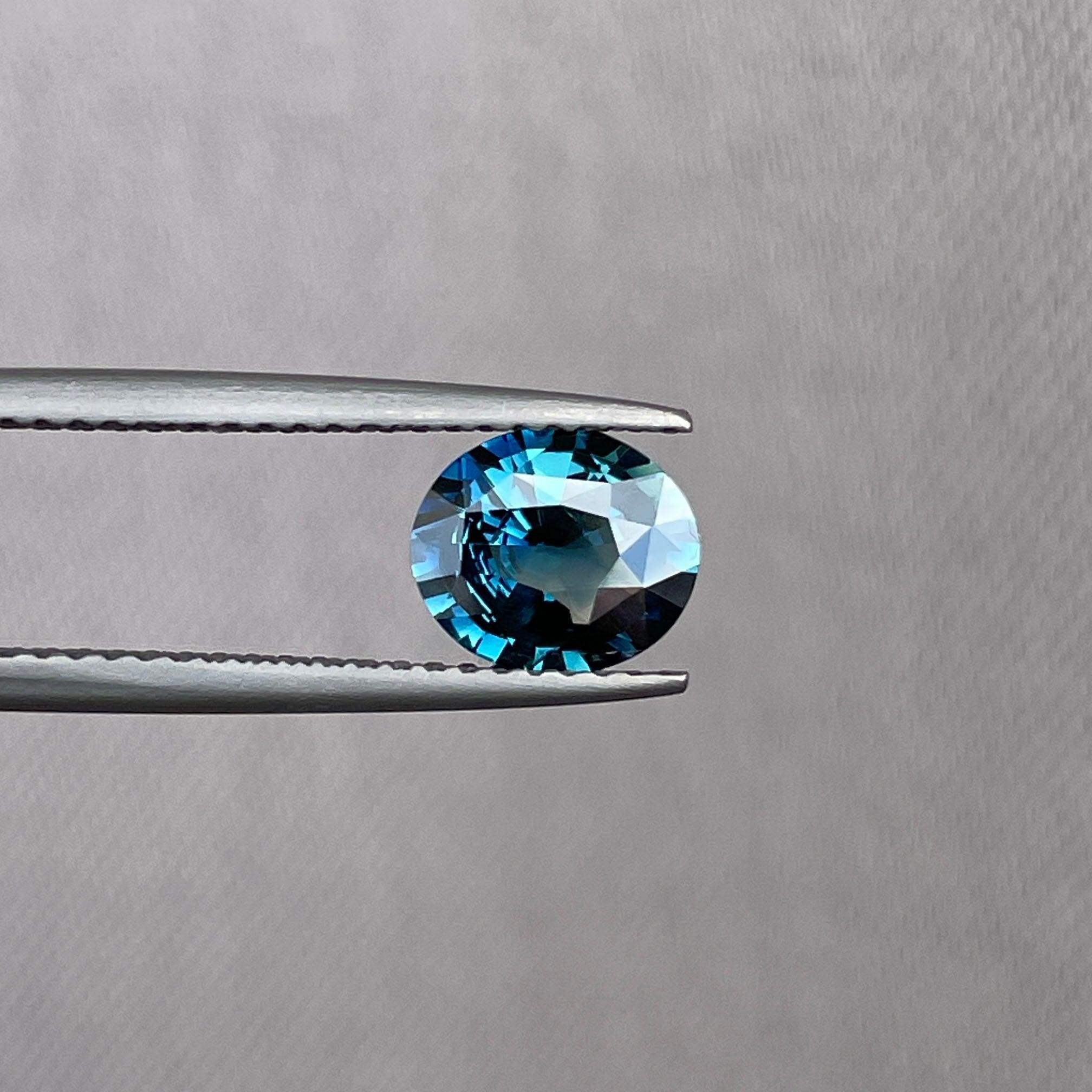 teal sapphire gemstone