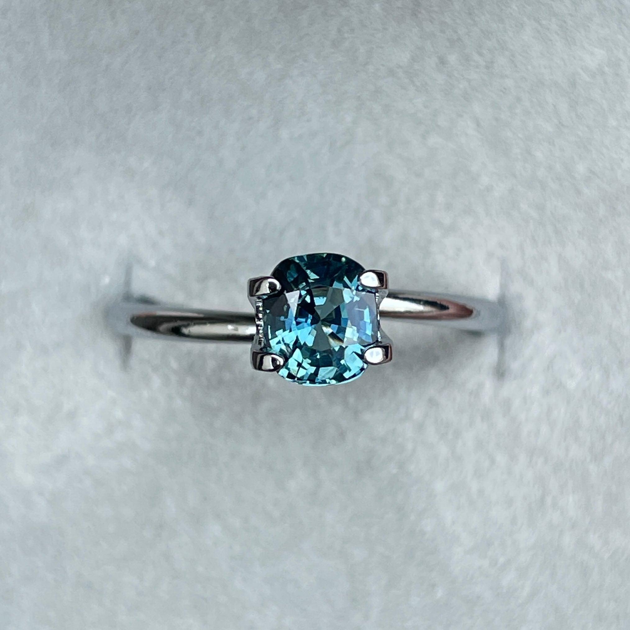 teal sapphire gemstone