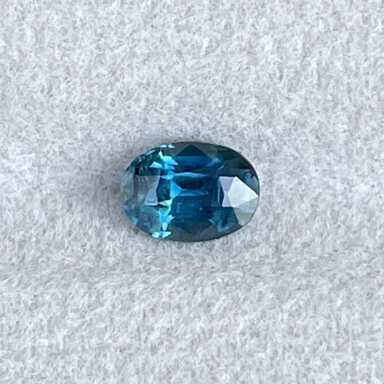 Teal natural green sapphire loose gemstone, 0.83 carats, heated, unset, from NASHGEMS, ideal for engagement or gift.