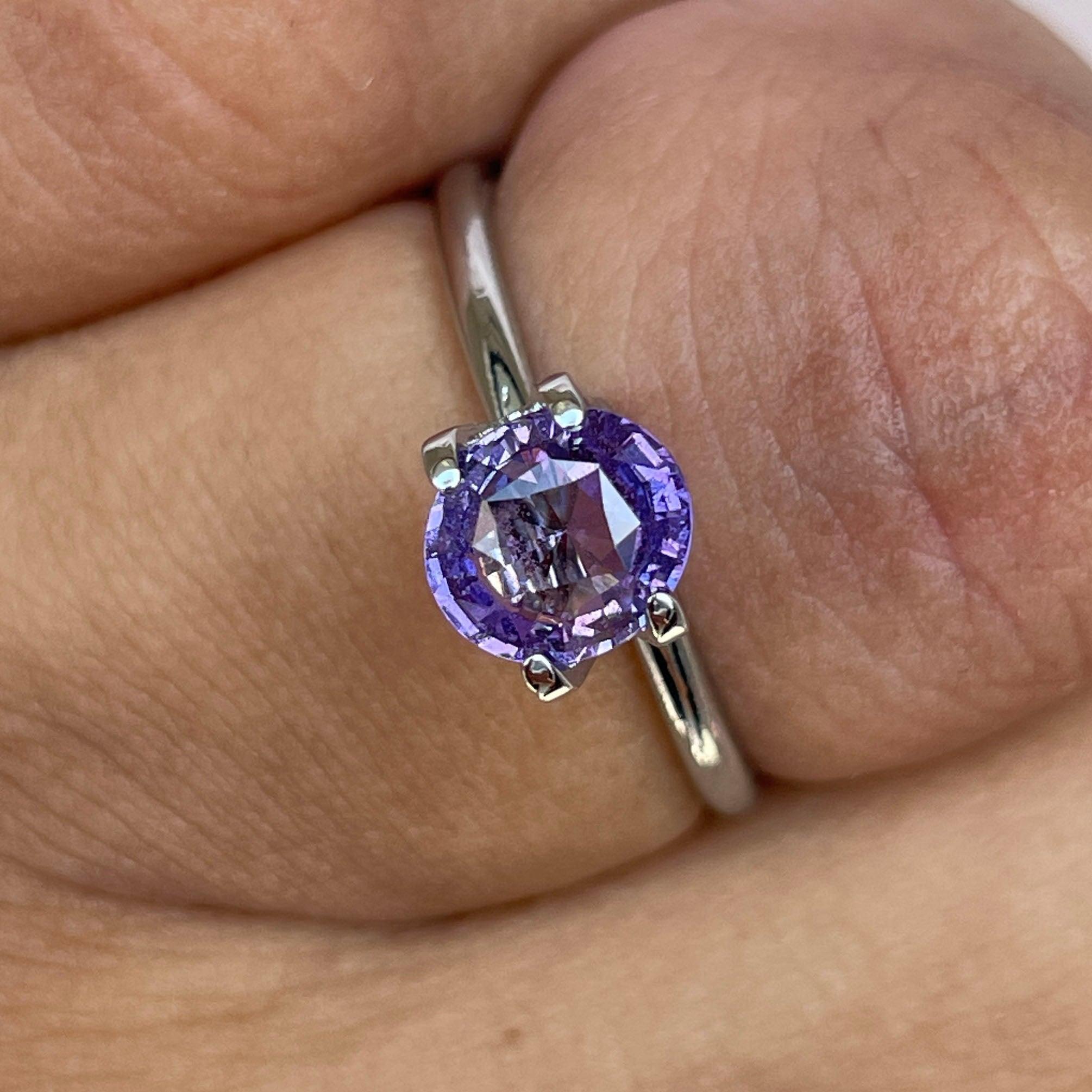 violet sapphire gemstone