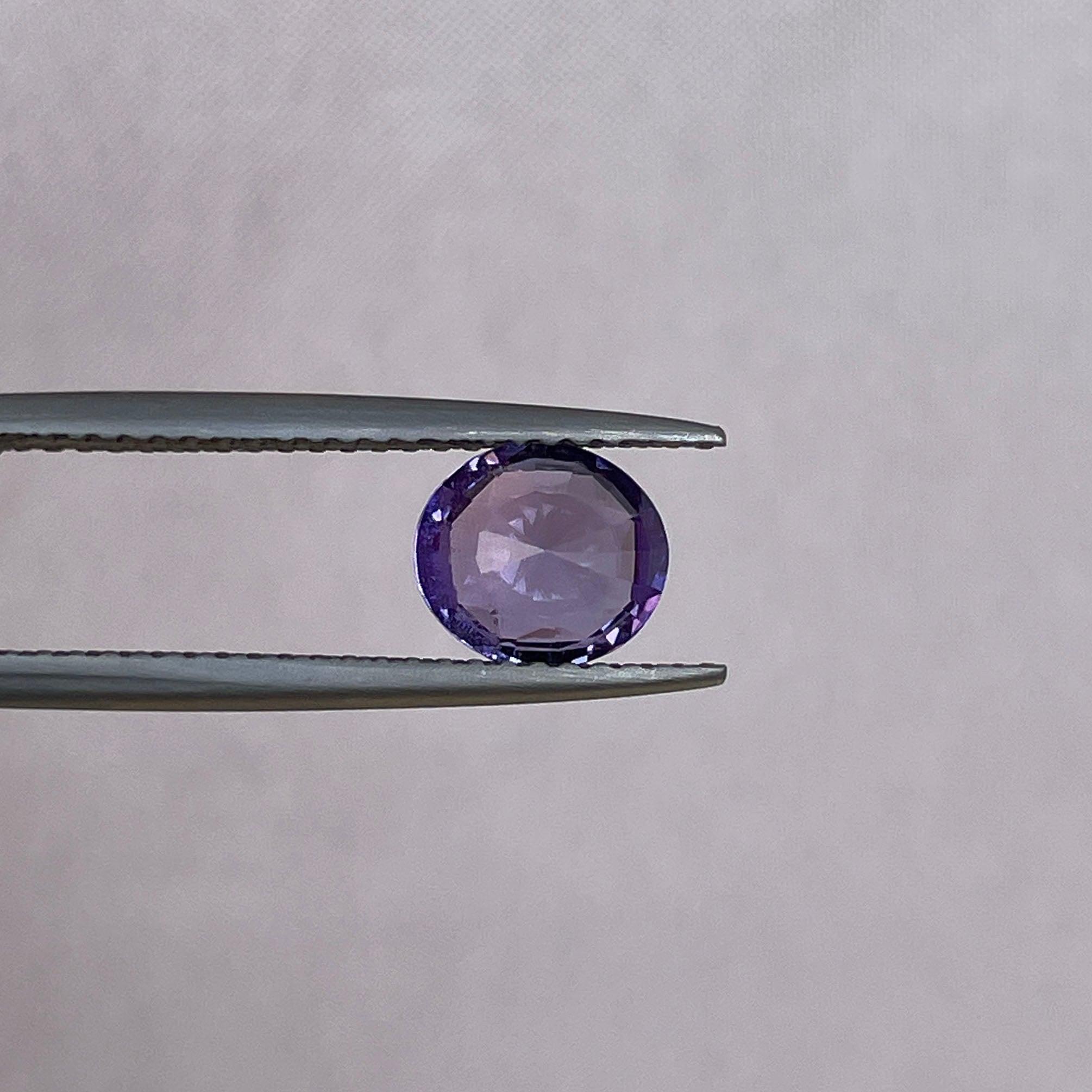 violet sapphire gemstone