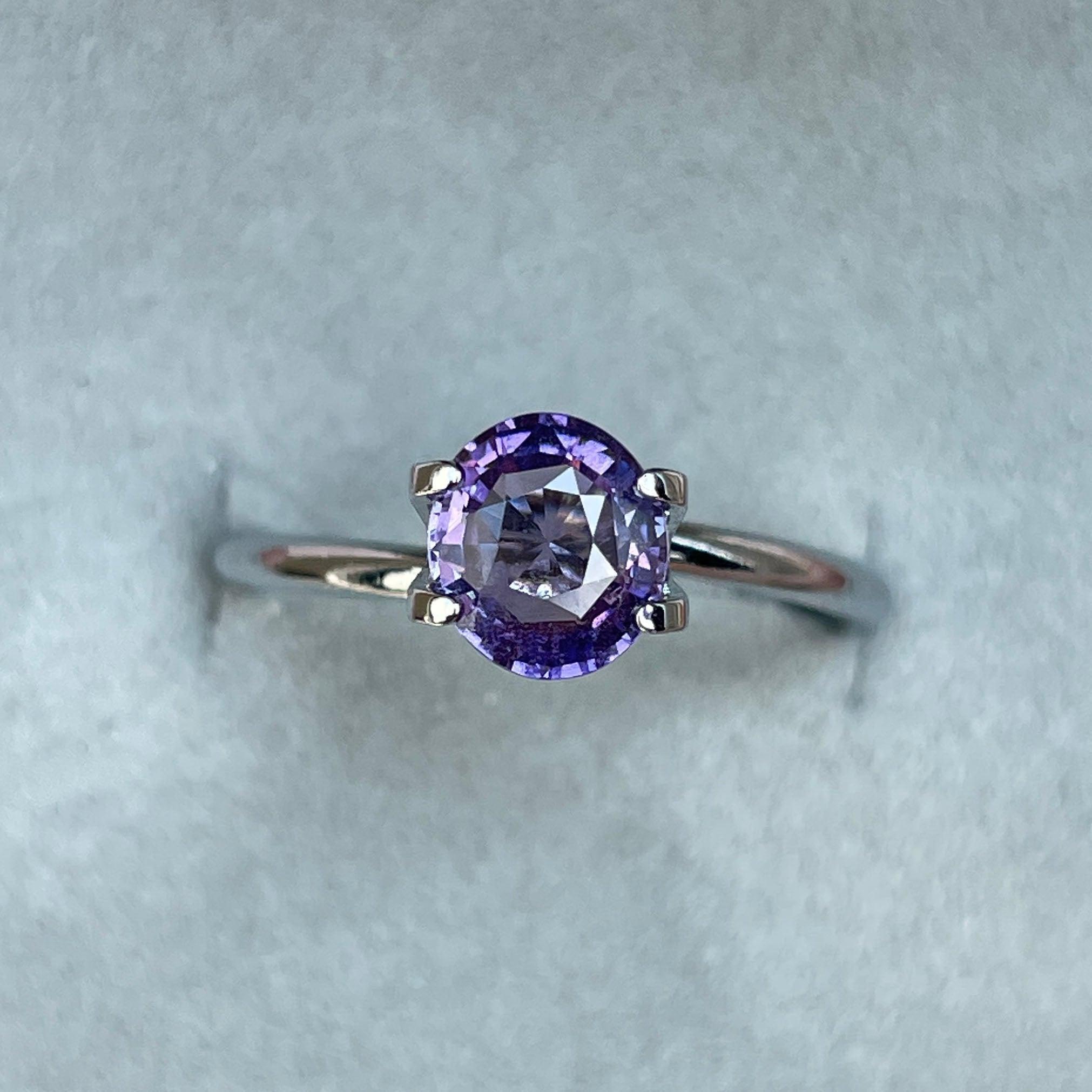 violet sapphire gemstone
