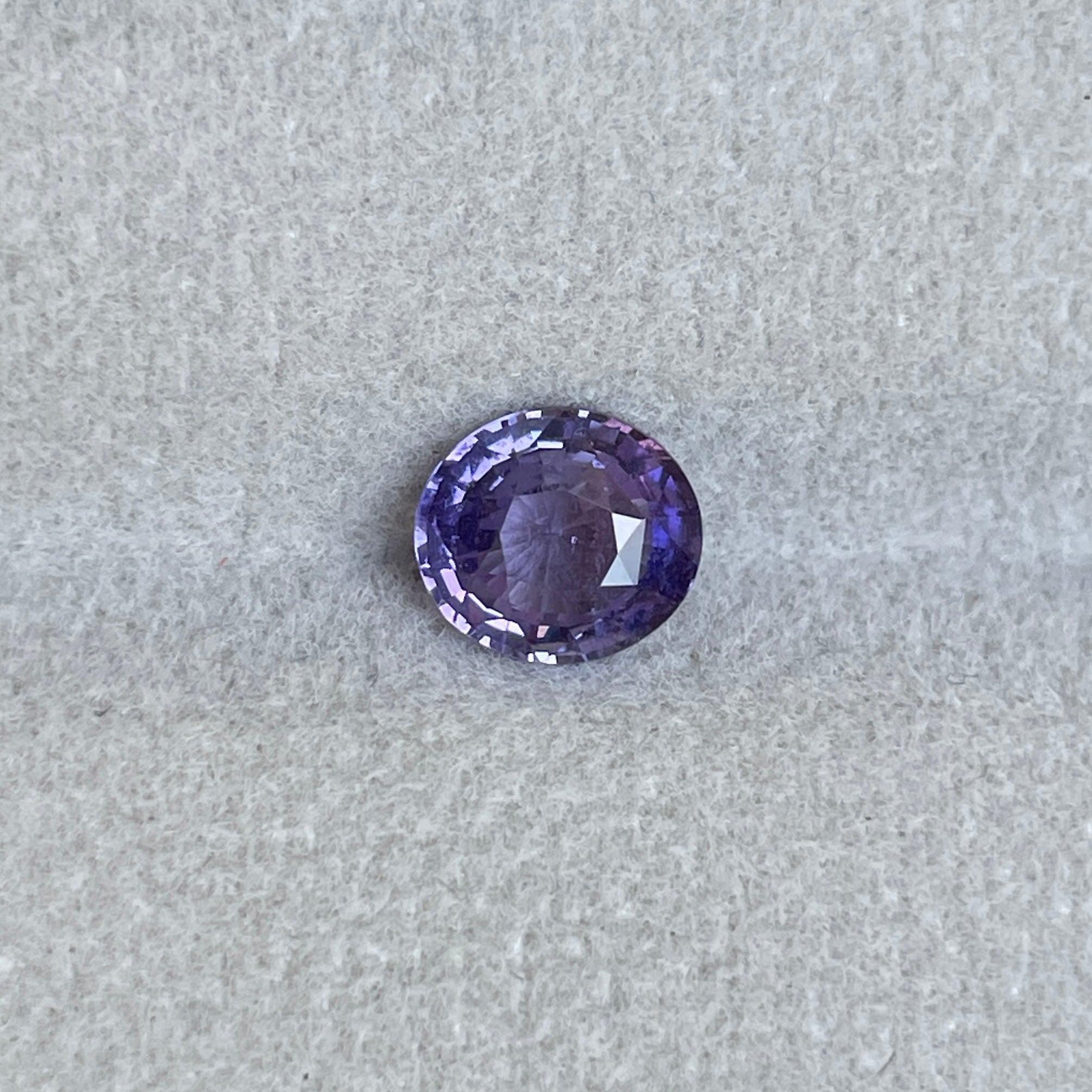 violet sapphire gemstone