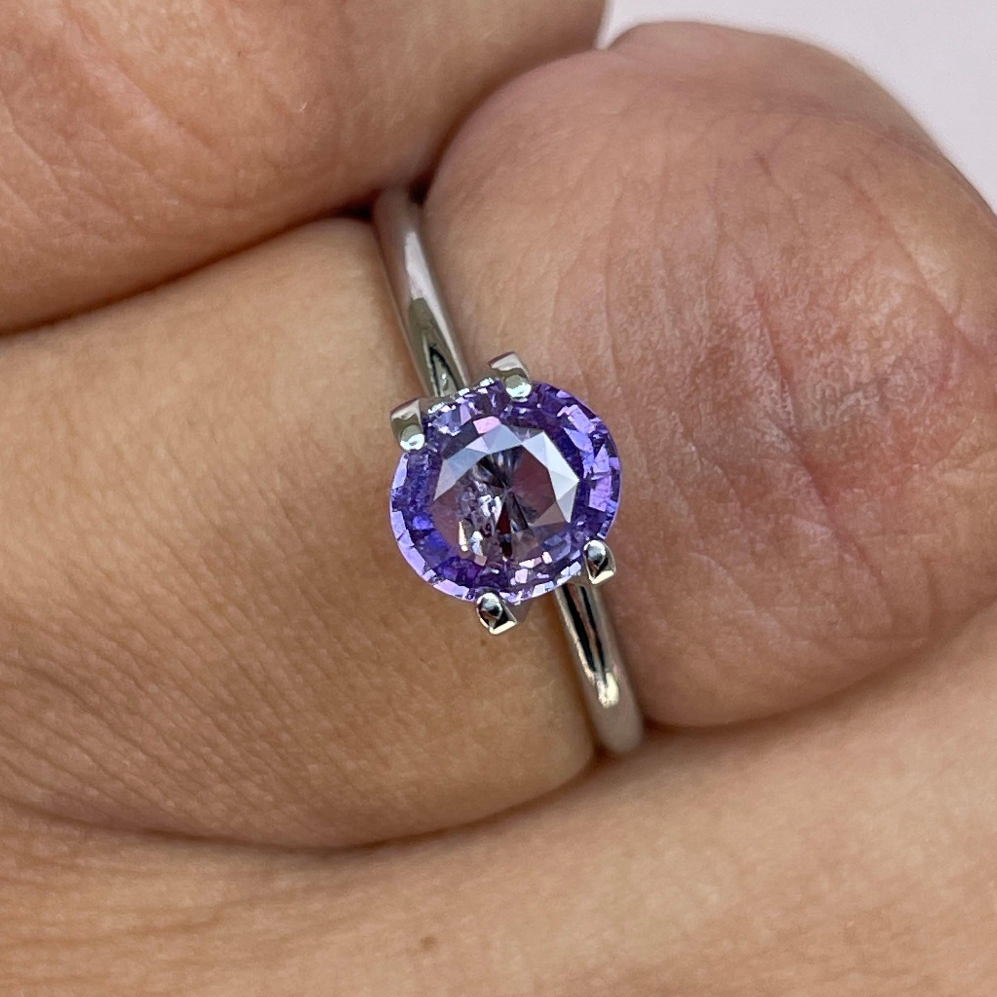 violet sapphire gemstone