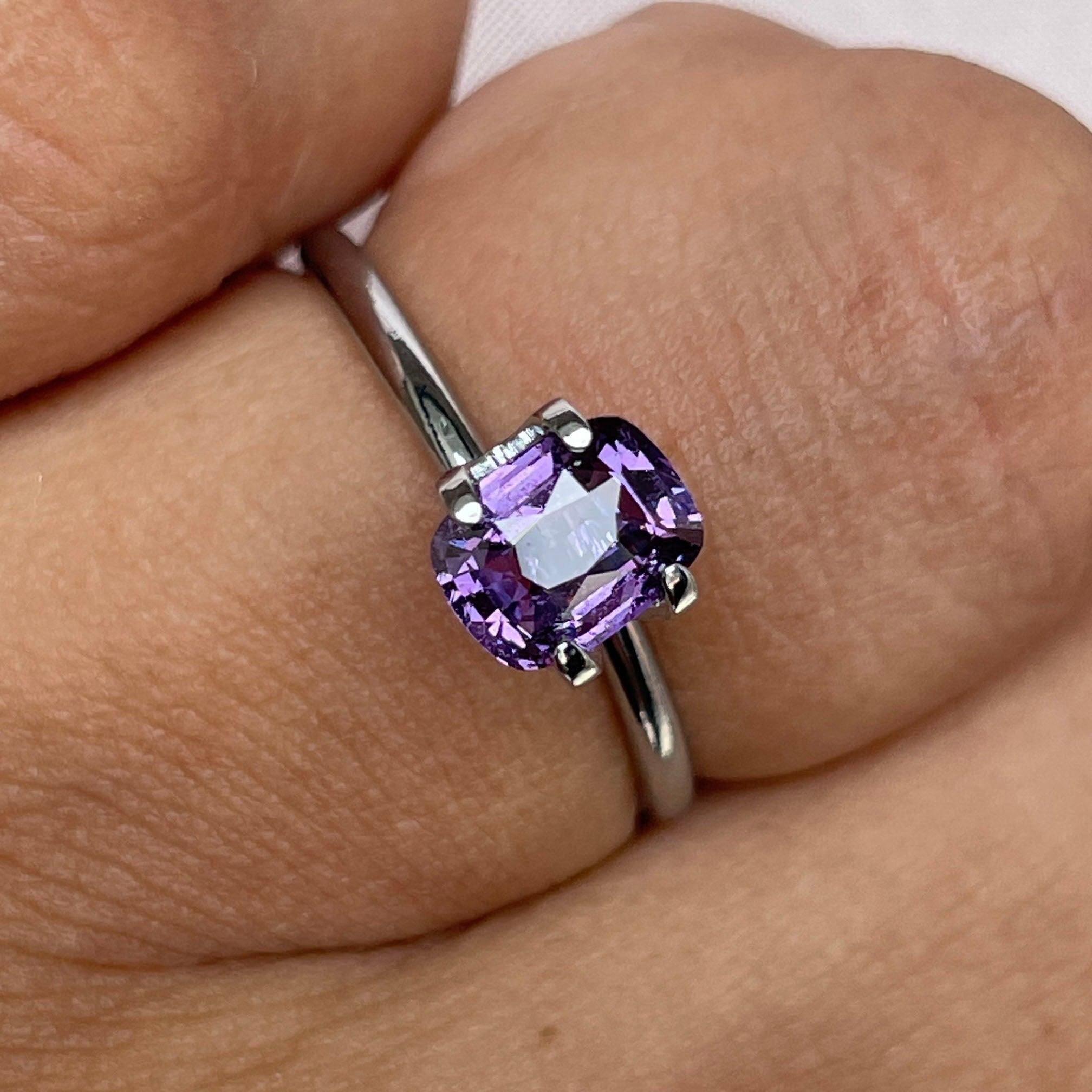 violet sapphire gemstone