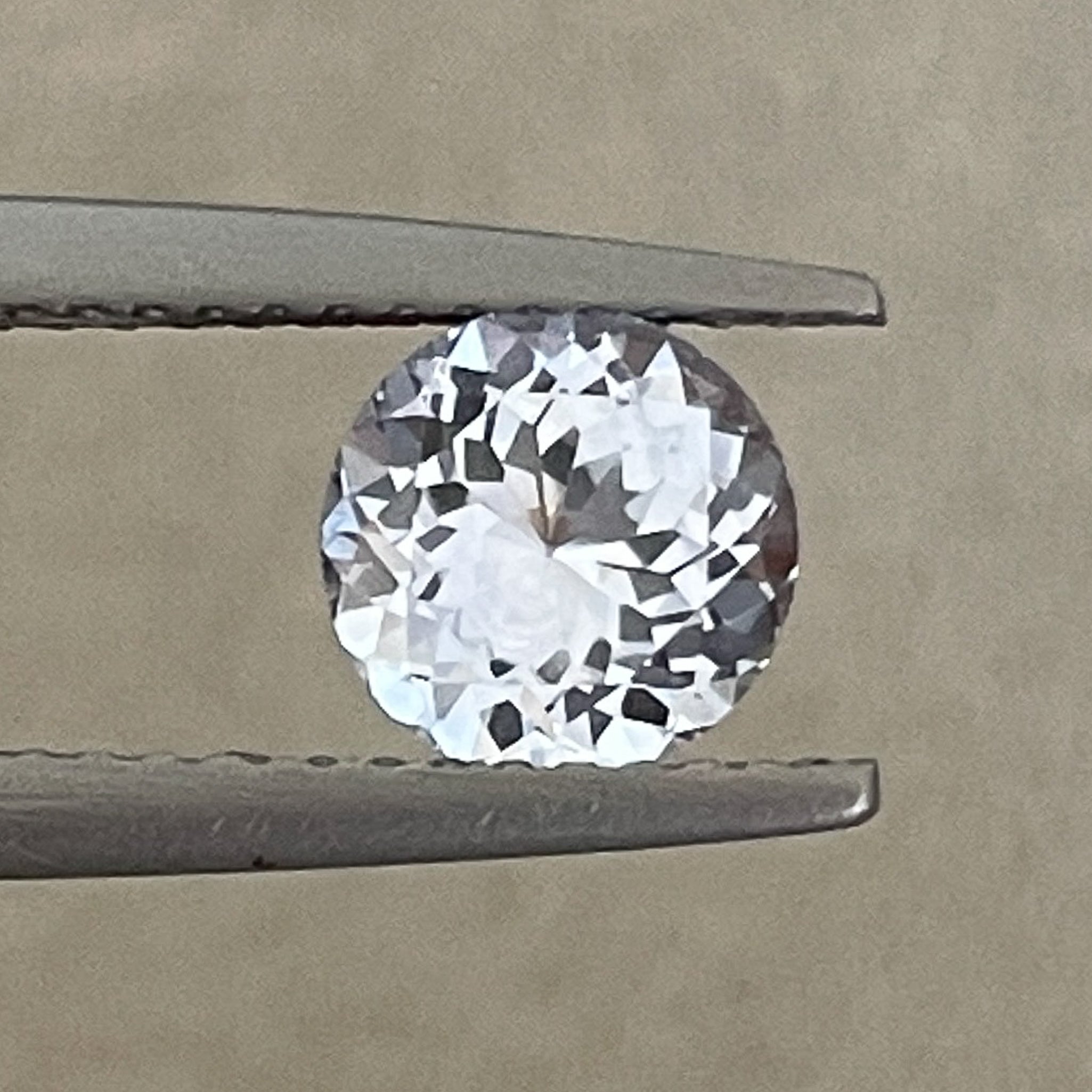 Natural Ceylon pale blue sapphire 1.30 ct round cut loose gemstone by NASHGEMS, ideal for engagement rings