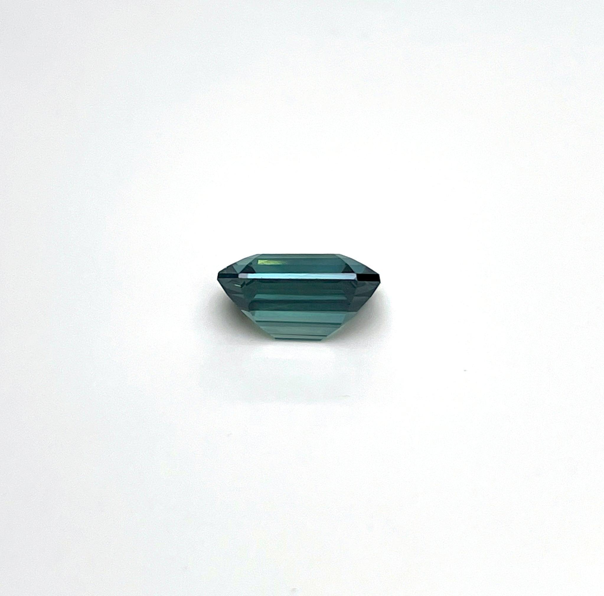 1.68 carat Teal/ Parti Sapphire is well cut to bring out the best colour and luster - NASHGEMS