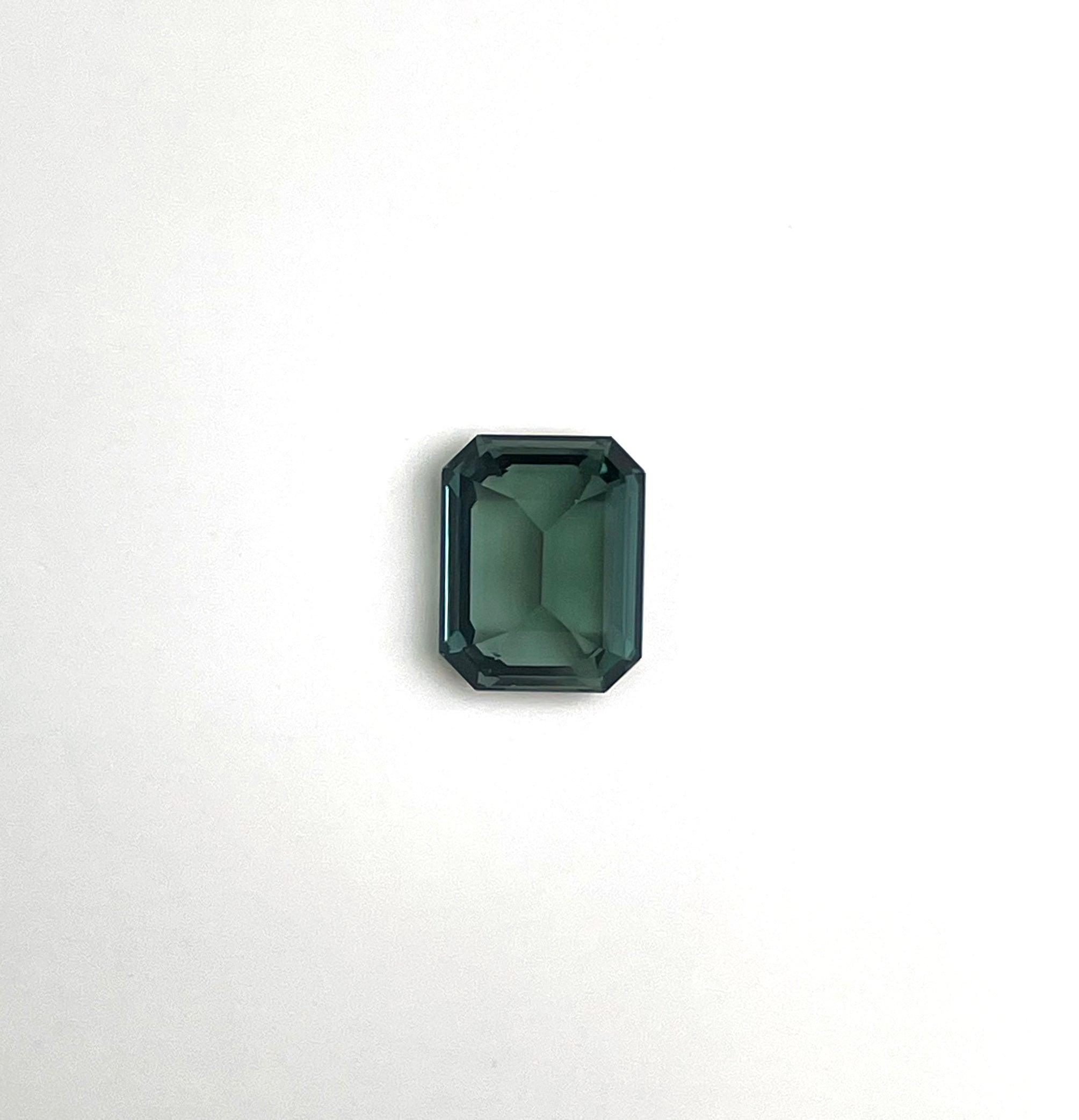 1.68 carat Teal/ Parti Sapphire is well cut to bring out the best colour and luster - NASHGEMS