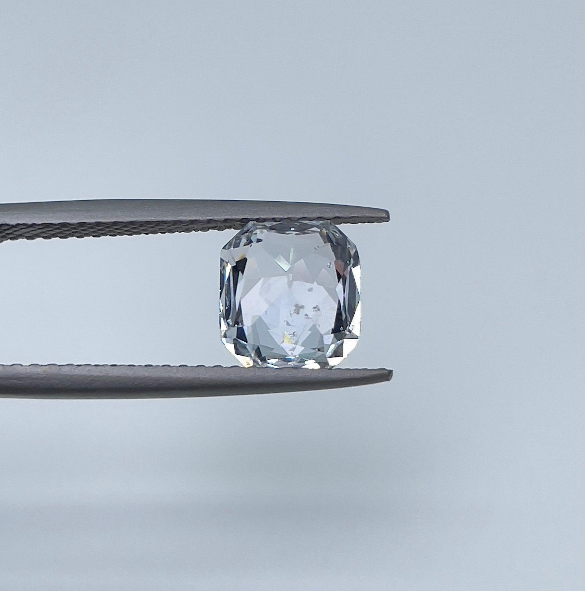 2.35 crt White Sapphire/ / OFF white sapphire/ White theme/ White favourite/ White sapphire ring/ custom ring/ Engagement Ring/ Diamond alt - NASHGEMS