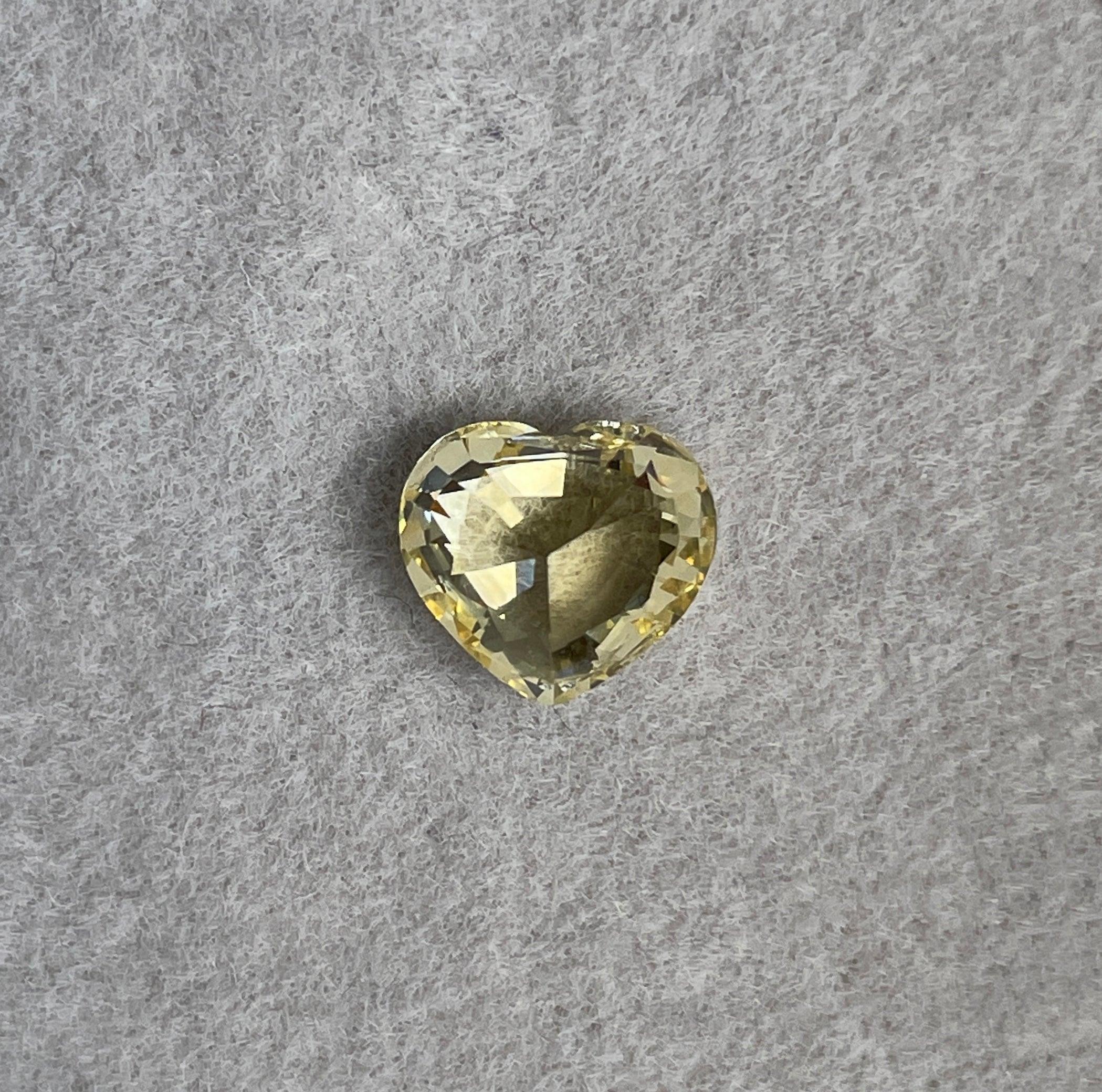 2.03 crt Yellow Sapphire/ / pale yellow sapphire/ Yellow theme/ Yellow favourite/ custom ring/ Engagement Ring/ yellow stone - NASHGEMS