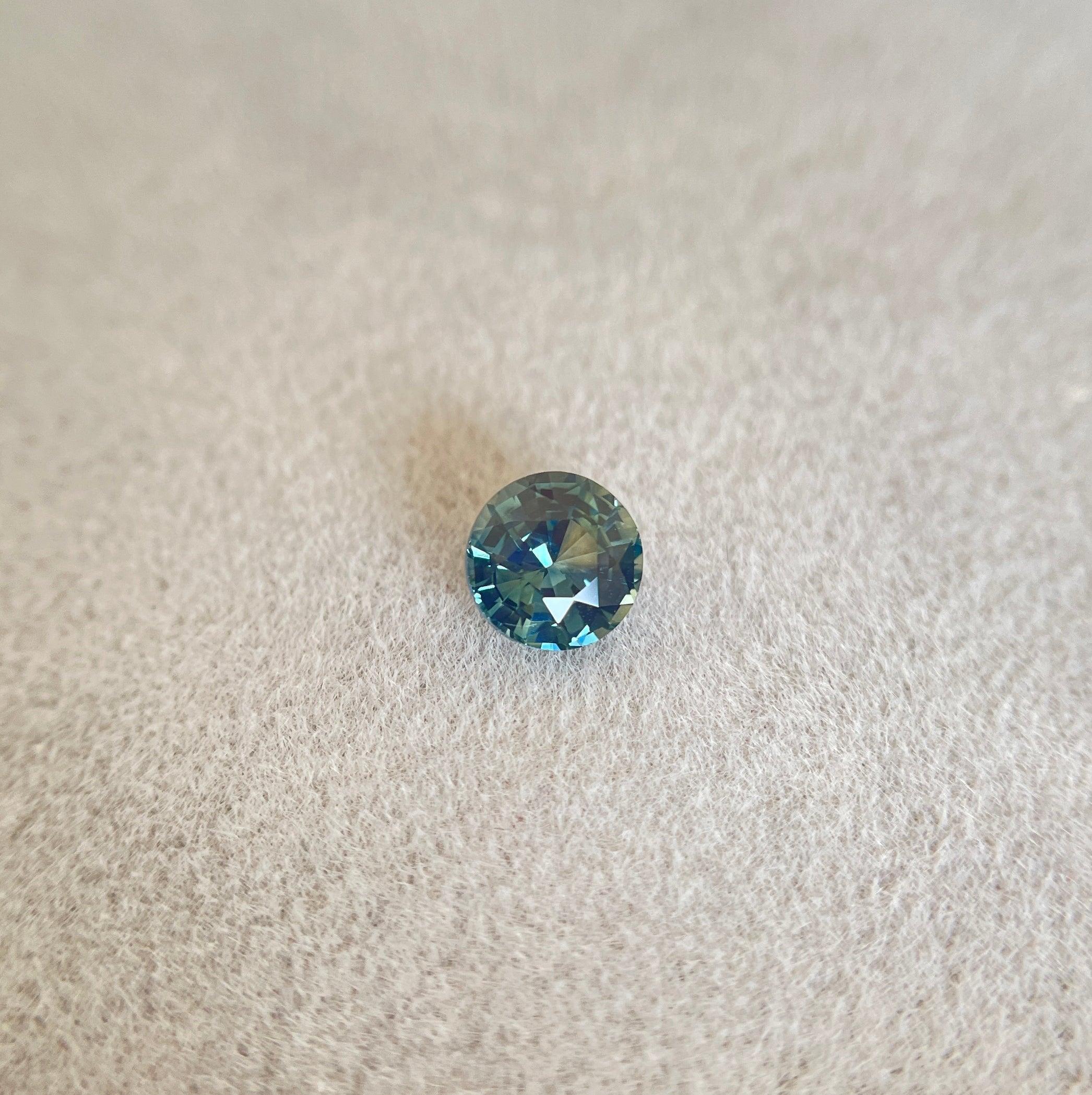 0.92 Carat Teal Sapphire 