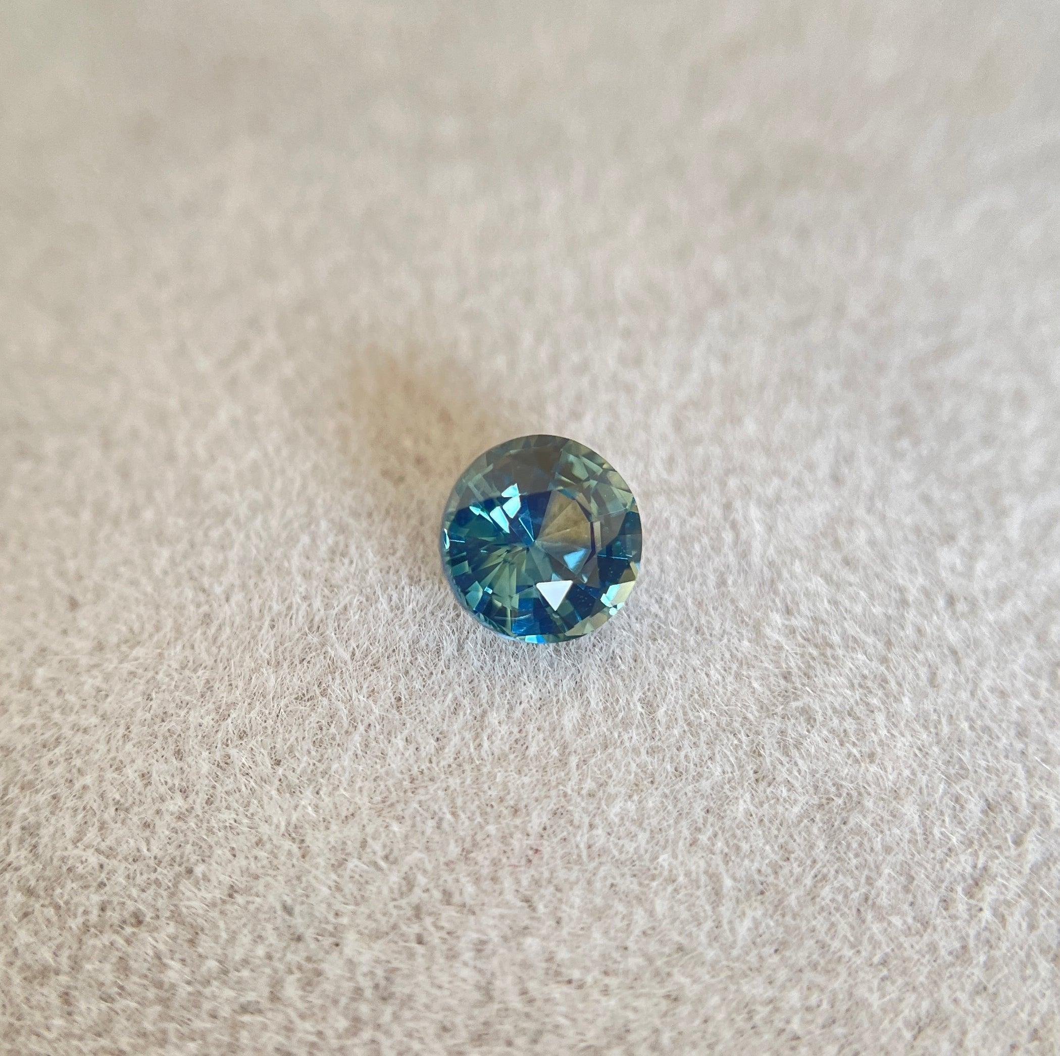 0.92 Carat Teal Sapphire 