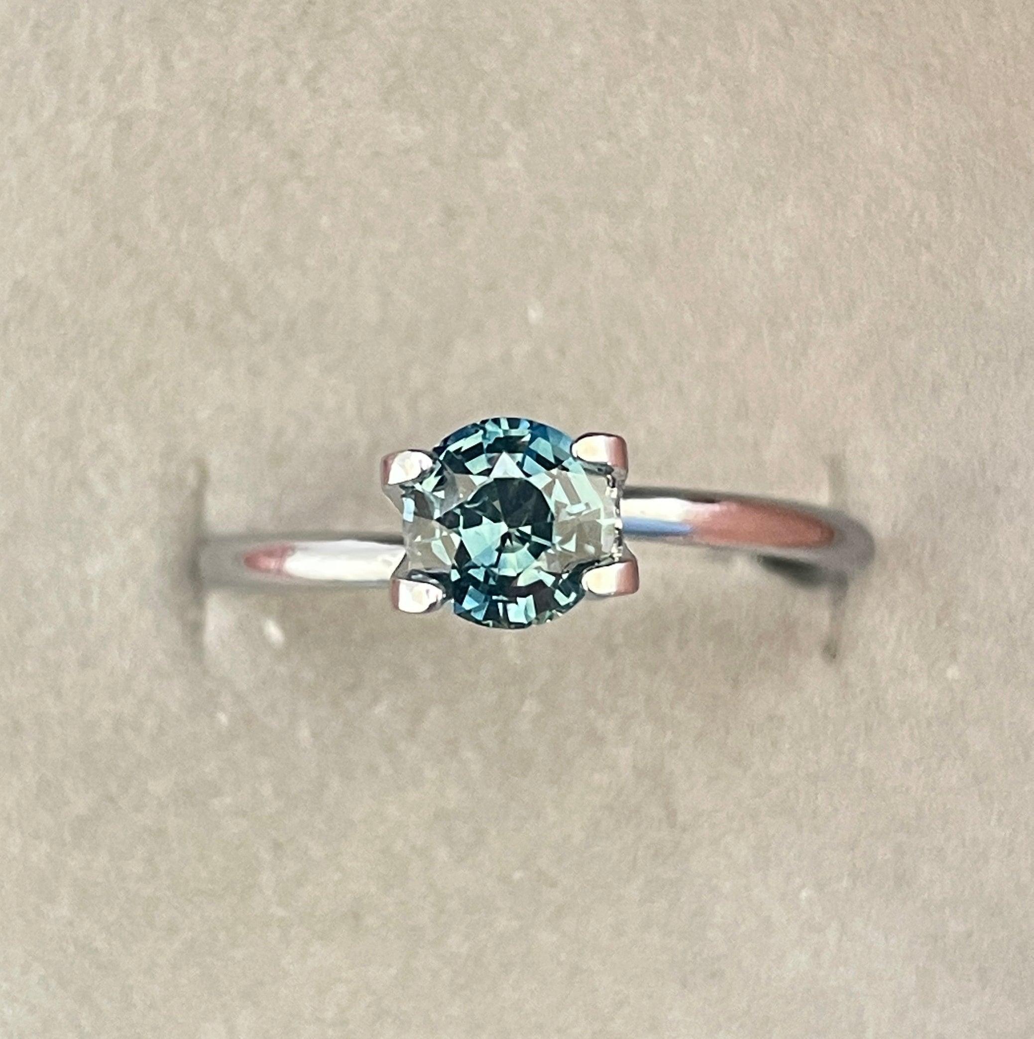 0.92 Carat Teal Sapphire 