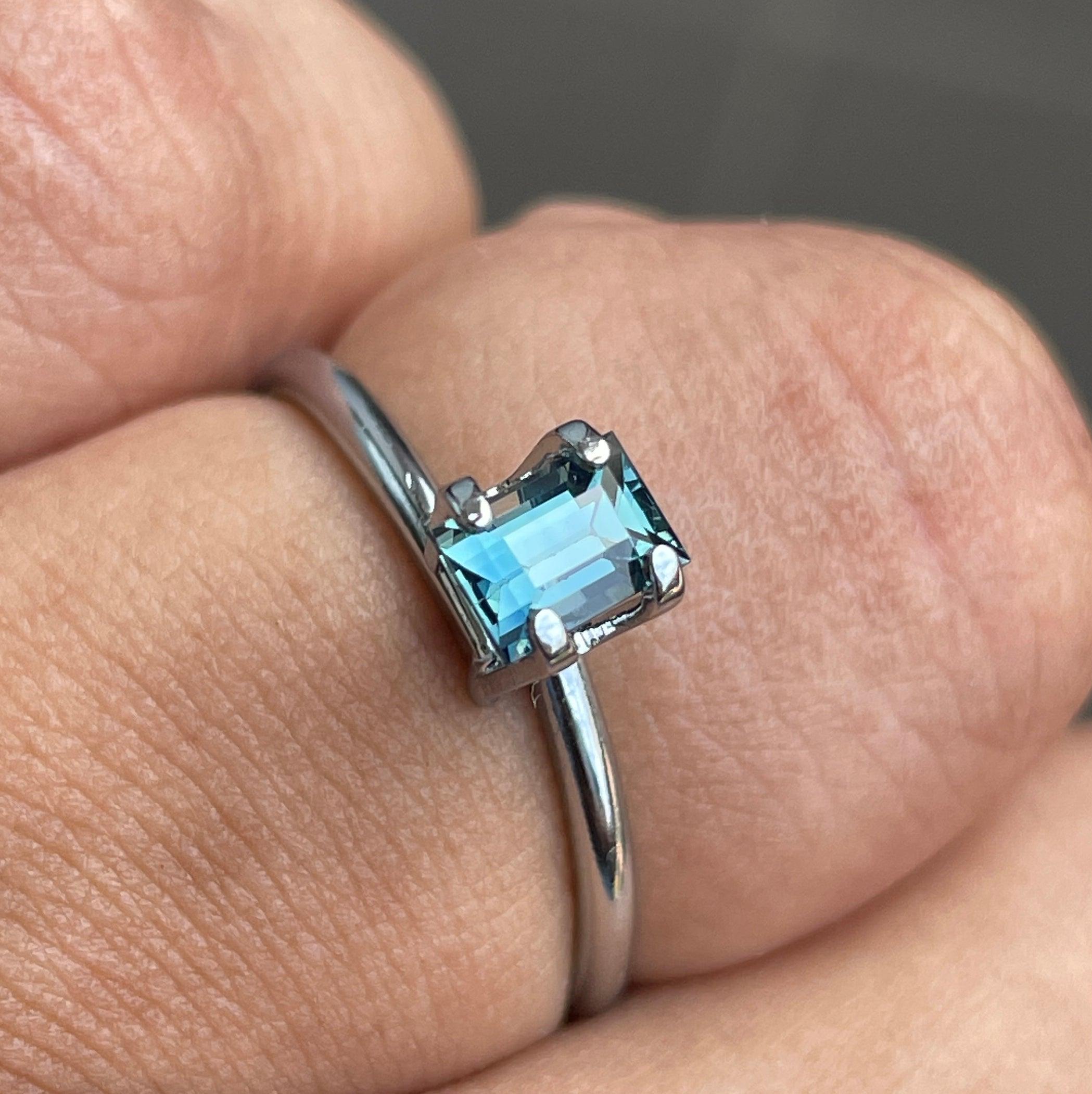 0.78 Carat Teal Sapphire