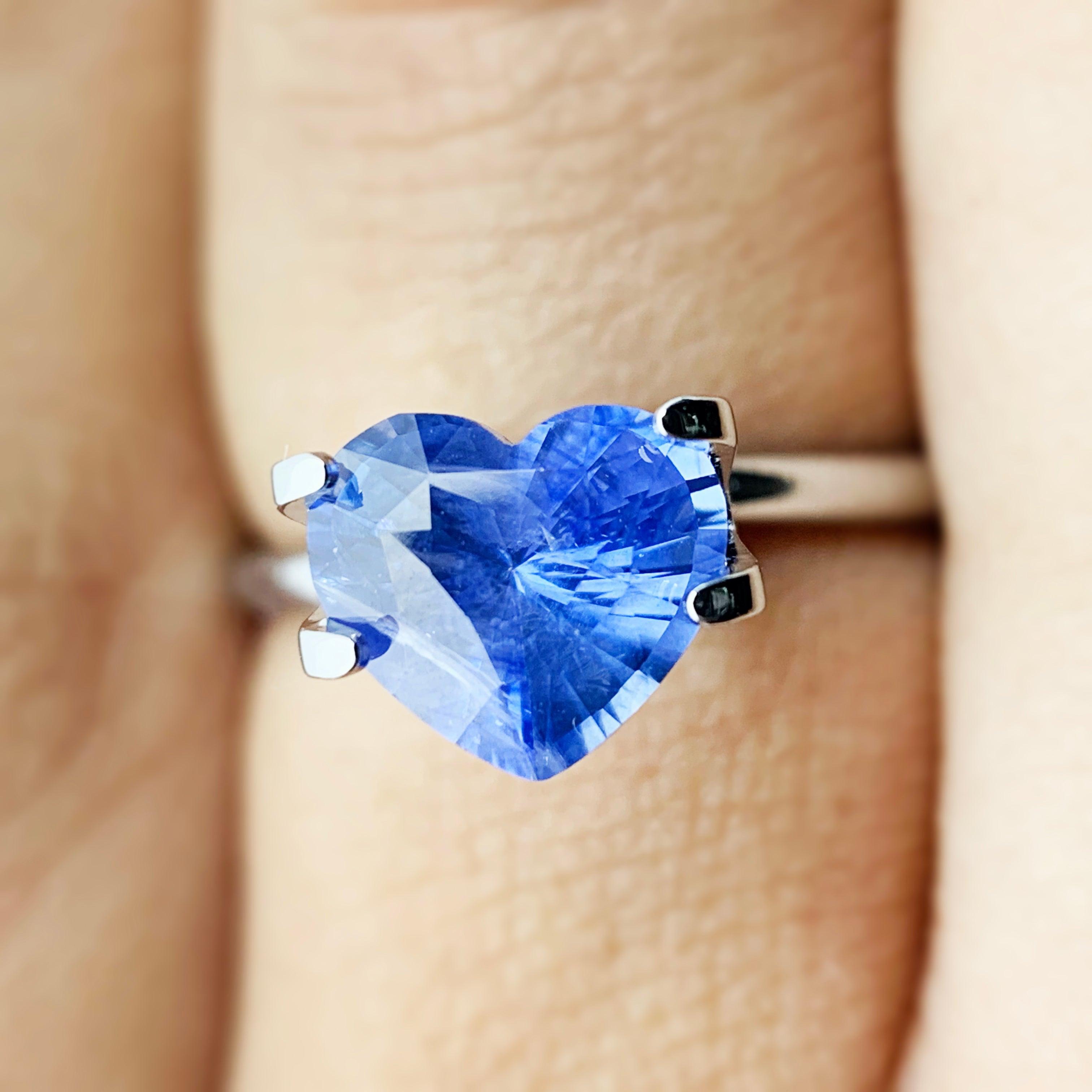 blue sapphire engagement rings