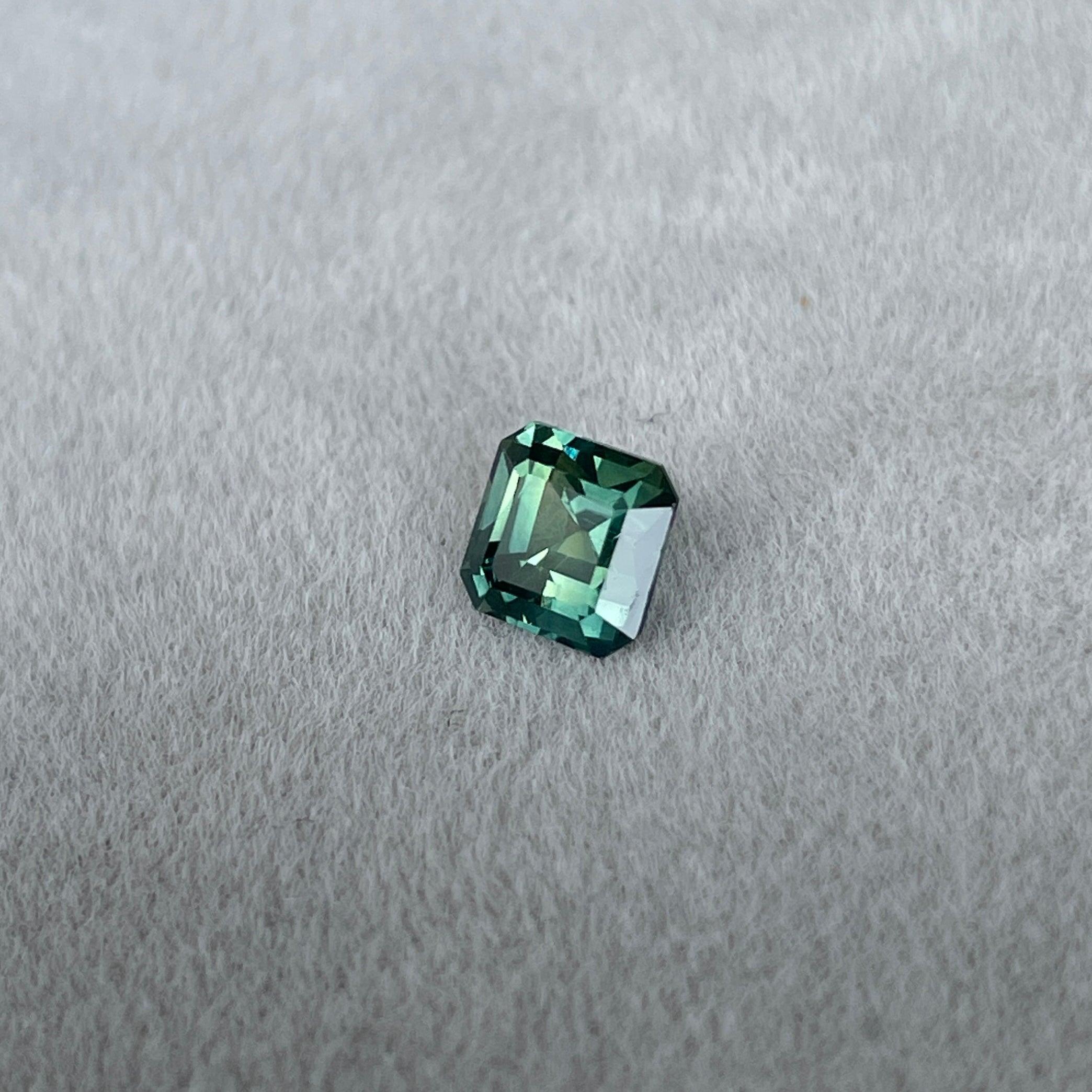 natural green sapphire gemstone